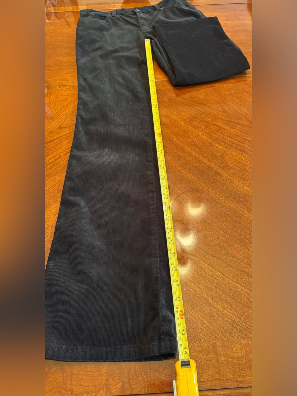 Polo Ralph Lauren Pants 100% Cotton Black Women's Corduroy Jeans Size - 8 - Picture 7 of 15
